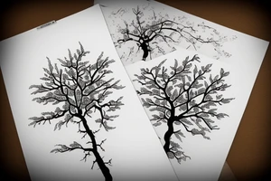 sakura tree tattoo idea