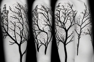 sakura tree tattoo idea