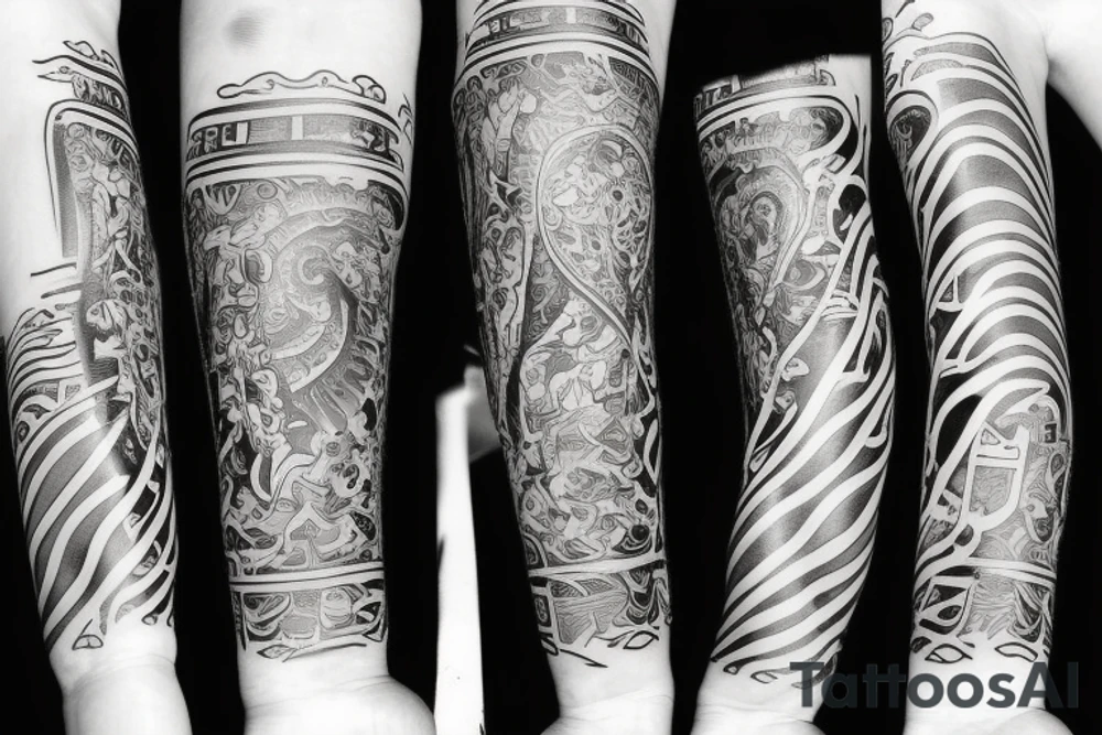 90´ music tattoo idea
