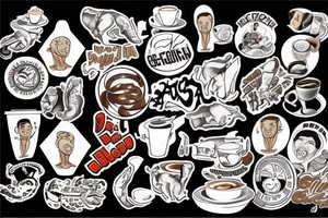 Brazilian Jiu Jitsu coffee tattoo idea