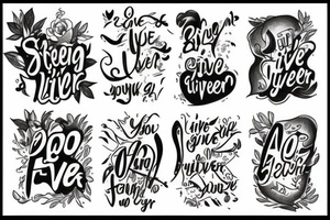 A song lyric: 'you and I are gonna live forever" tattoo idea