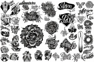 arm tattoo with the text SALVEN tattoo idea