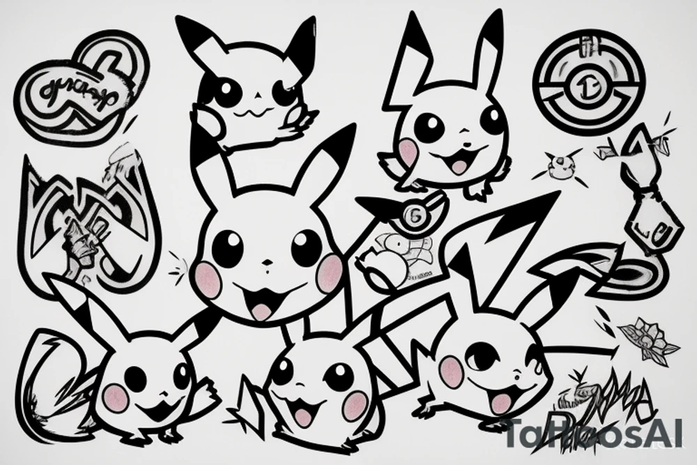 Pikachu tattoo idea