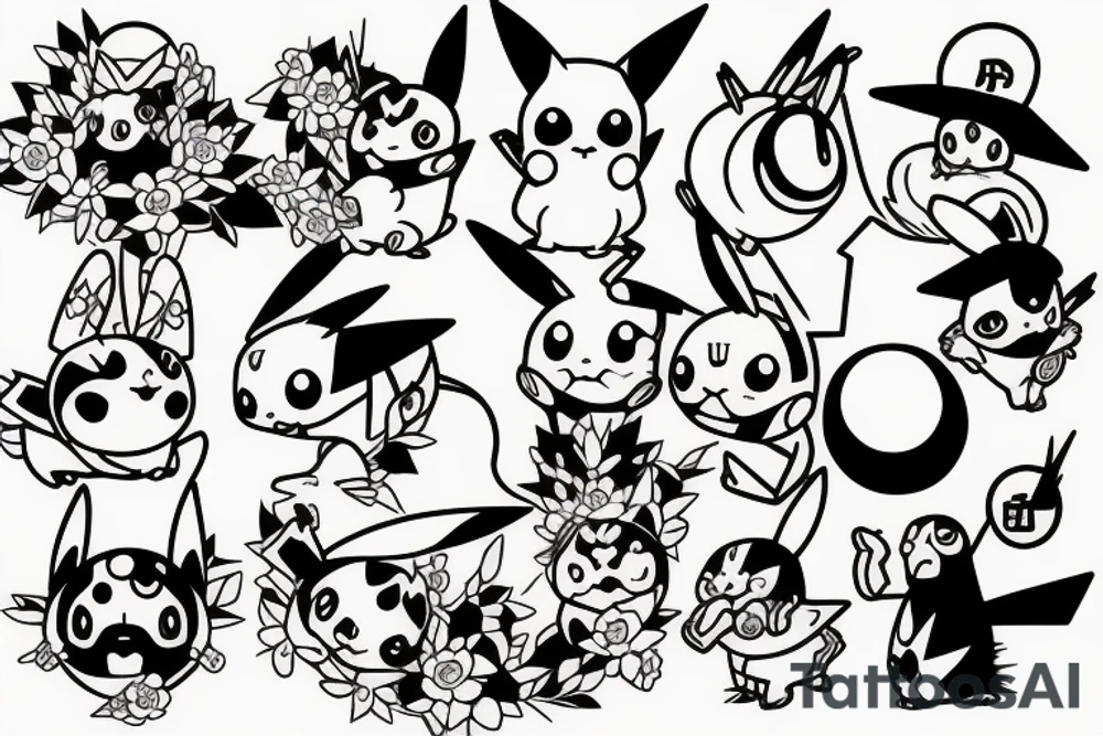 Pikachu tattoo idea