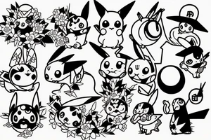 Pikachu tattoo idea