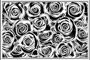 roses from my hip up my side with swirls 
an the words with out struggle theres no strength tattoo idea