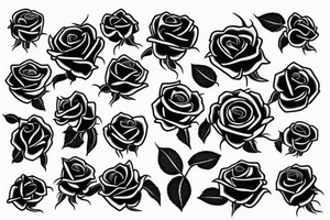 roses from my hip up my side text "Without Struggle There's No Strength" tattoo idea