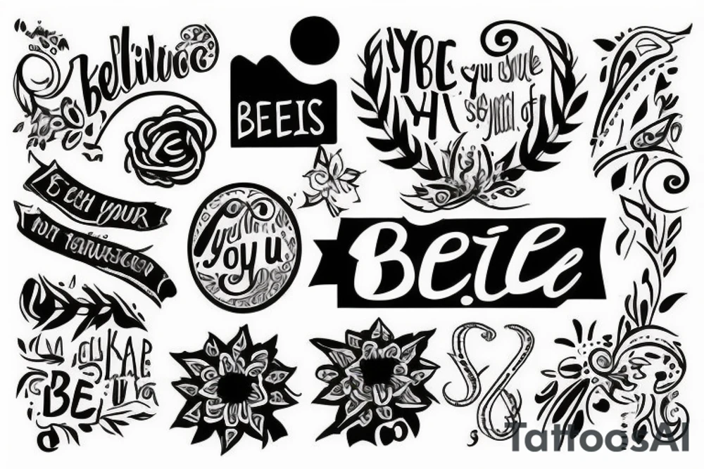 believe in your self tattoo idea