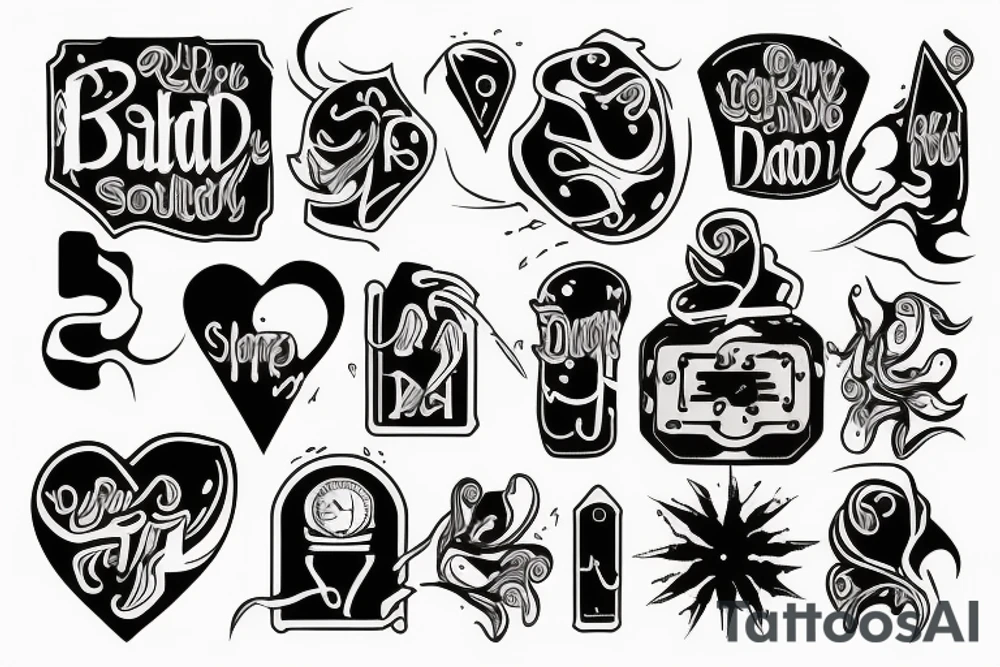 son and dad tattoo idea