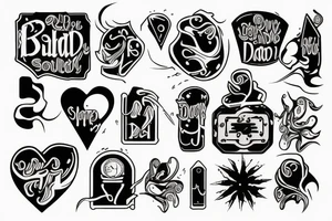 son and dad tattoo idea