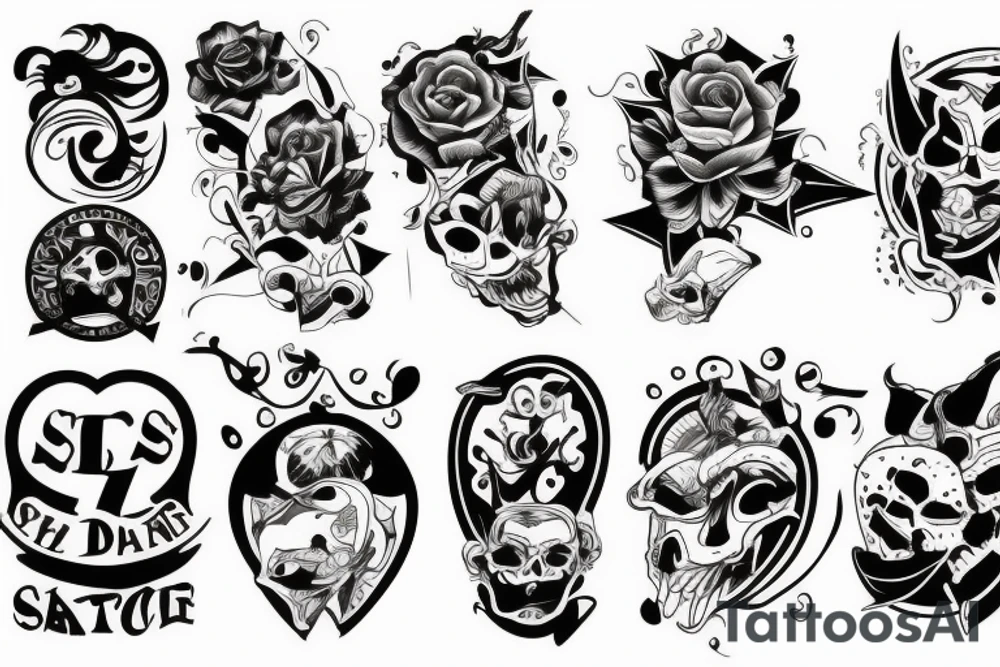son and dad tattoo idea