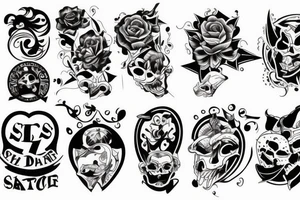 son and dad tattoo idea