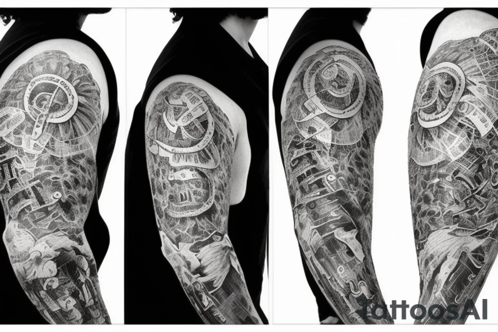 A bear, and 3 cards tattoo idea