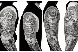 A bear, and 3 cards tattoo idea