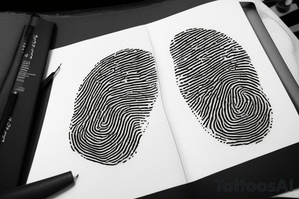 Fingerprint tattoo idea