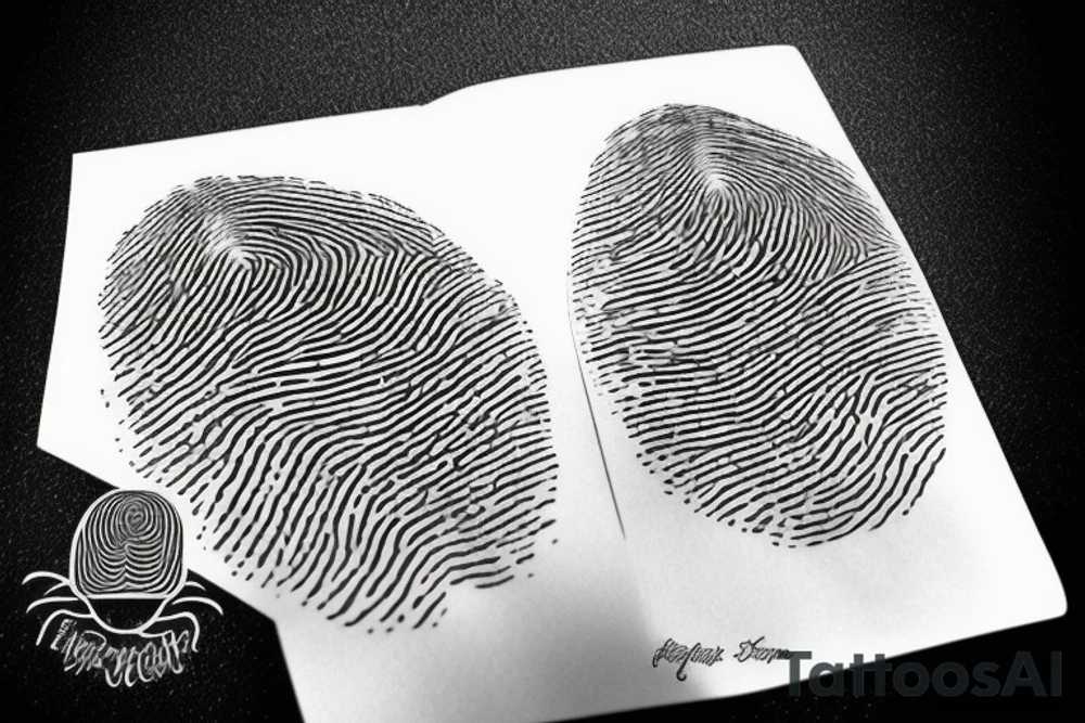 Fingerprint tattoo idea