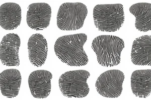 4 Fingerprints in a frame tattoo idea