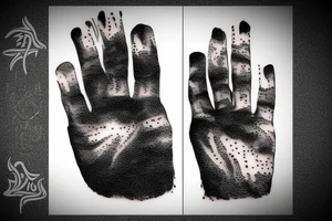 Fingerprints in a frame tattoo idea