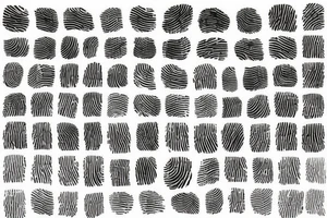 Fingerprints in a frame tattoo idea