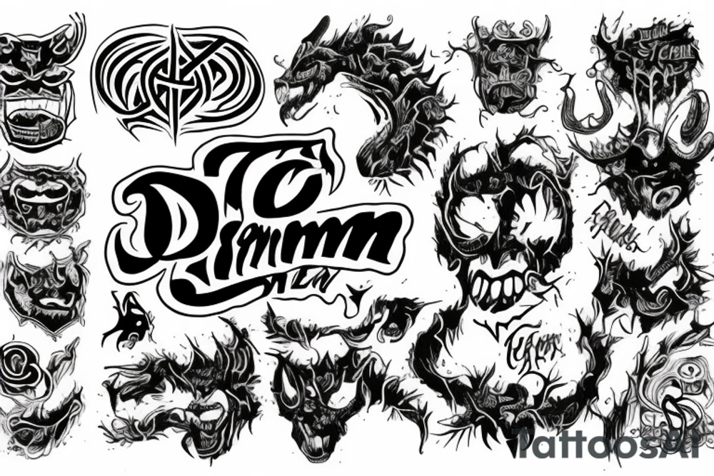 but demon inside me tattoo idea