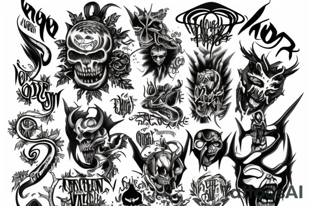 but demon inside me tattoo idea