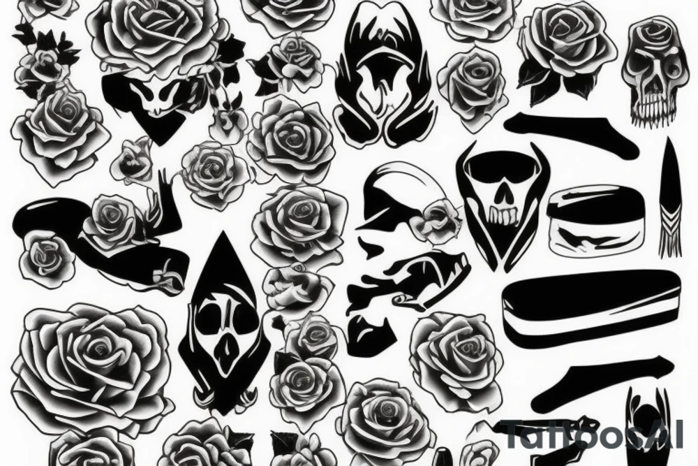 coffin tattoo idea