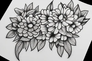 melisa and muge flower tattoo idea