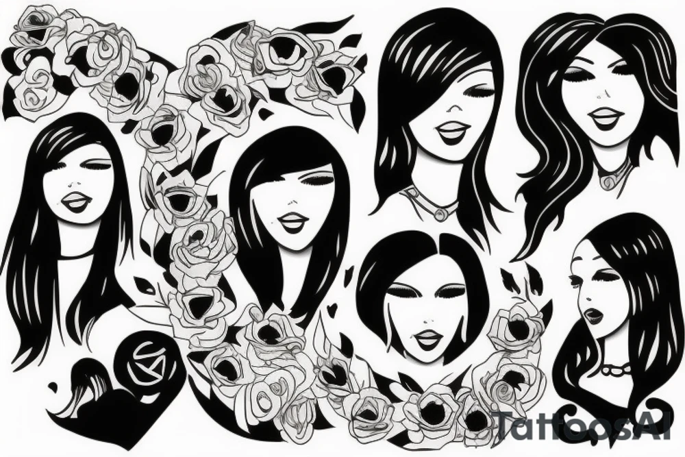 mother and daughter tattoo idea
