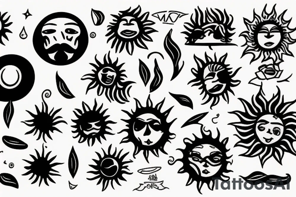 Sun of may in the Argentinian flag tattoo idea