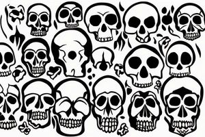 skull tattoo idea
