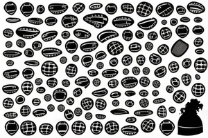 Iconic fotball small tattoo idea