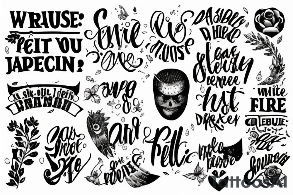 Wise words that poeple remeber tattoo idea