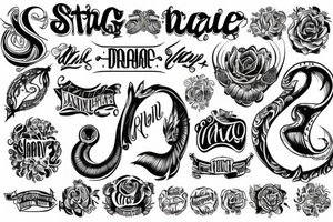 Strong tattoo idea