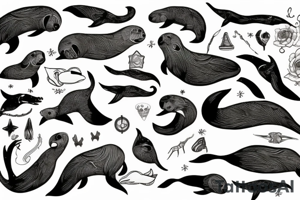 Sealion tattoo idea
