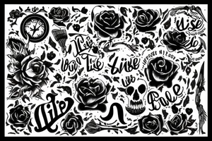 Live life as you wish tattoo idea