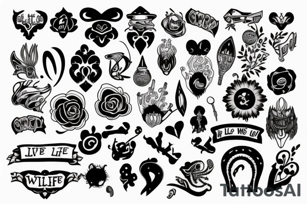 Live life as you wish tattoo idea