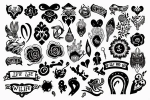 Live life as you wish tattoo idea