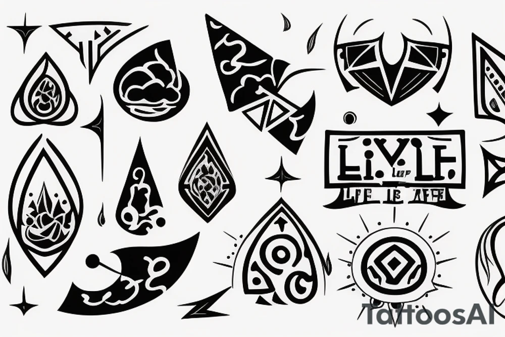 Live life as you wish tattoo idea
