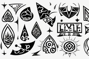 Live life as you wish tattoo idea