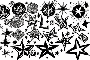 Nautisk star tattoo idea