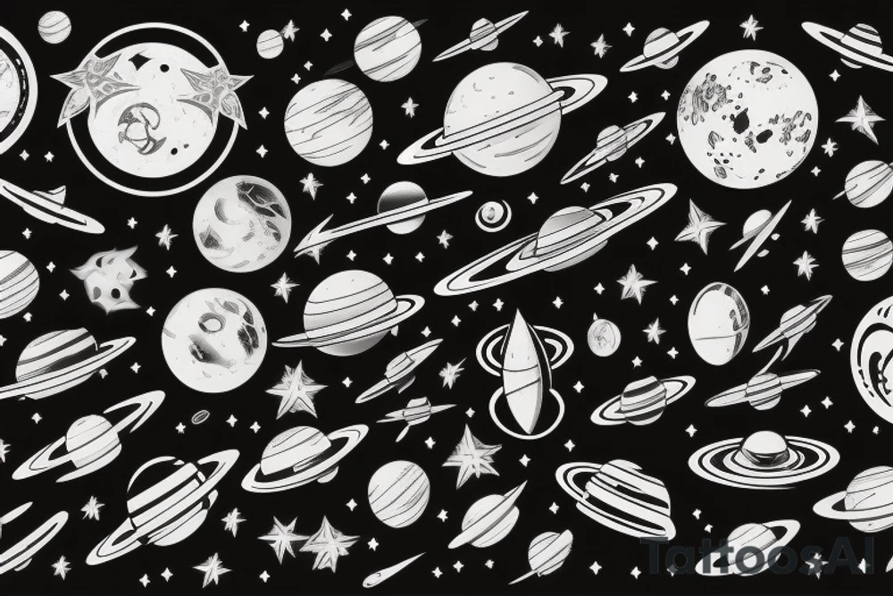 Space tattoo idea