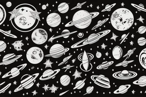 Space tattoo idea