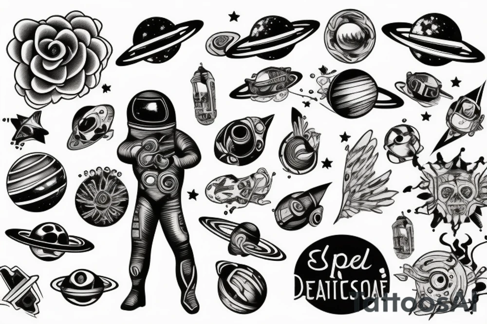 Space tattoo idea