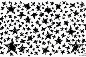 Small stars to a bigger stars tattoo idea