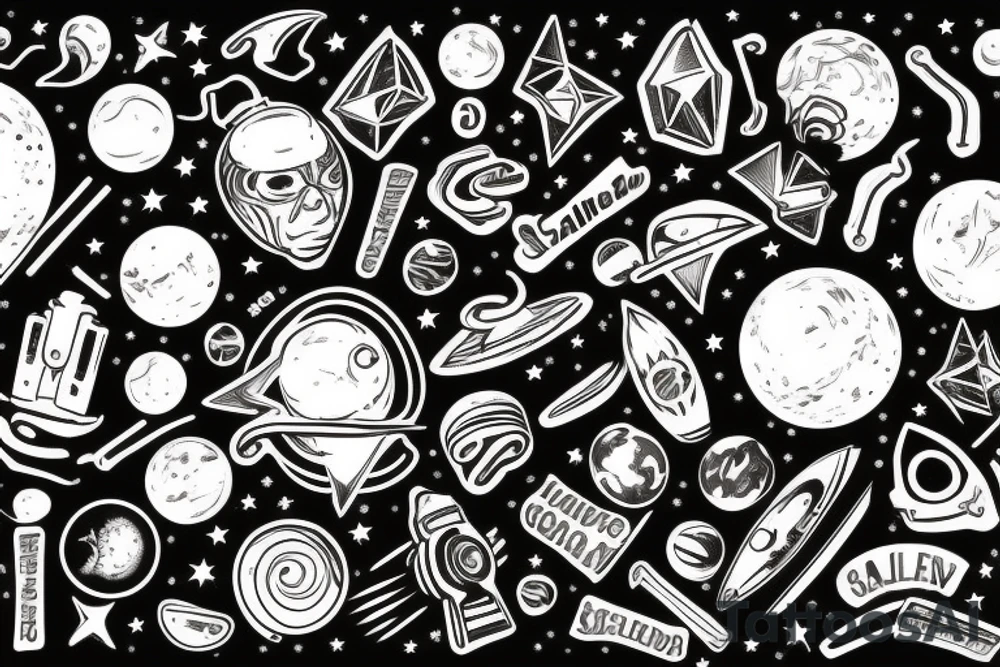 Galaxy tattoo idea