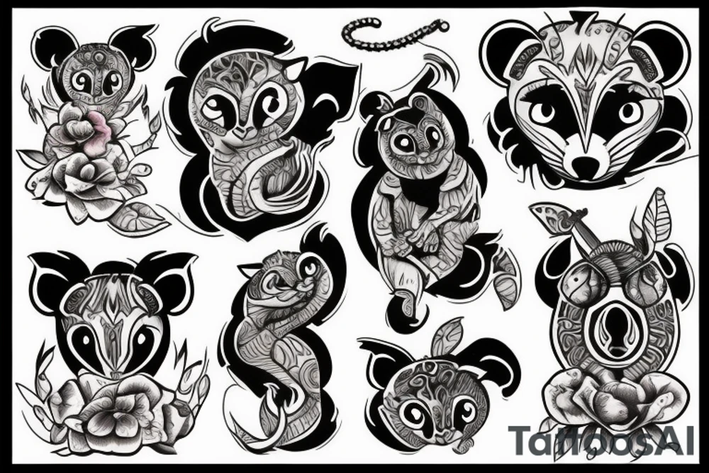 Possum tattoo idea