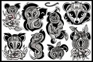 Possum tattoo idea