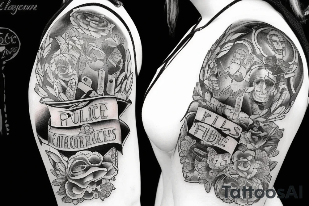 Police friends Colorado tattoo idea
