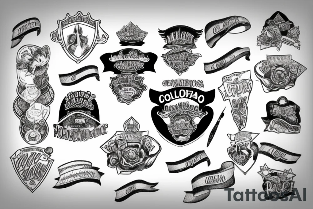 Police friends Colorado tattoo idea