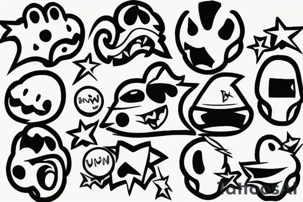 Pac man tattoo idea